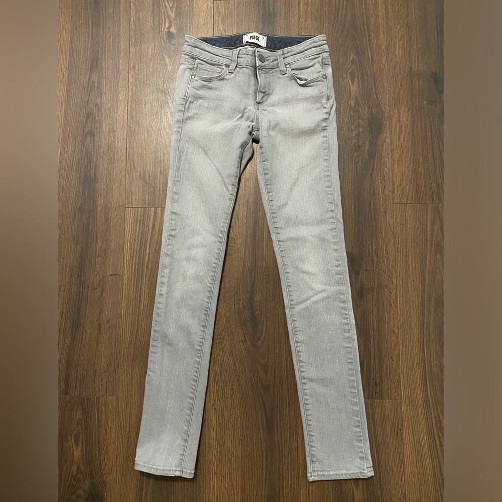 Women’s PAIGE Light Grey Skinny Jeans 25
